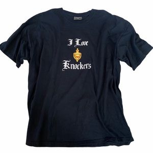Steve & Barry’s I Love Knockers Black Novelty Tee